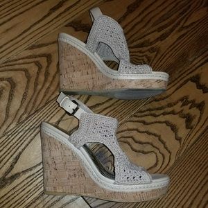 Audrey Brooke Wedge Sandals size 8 Great condition